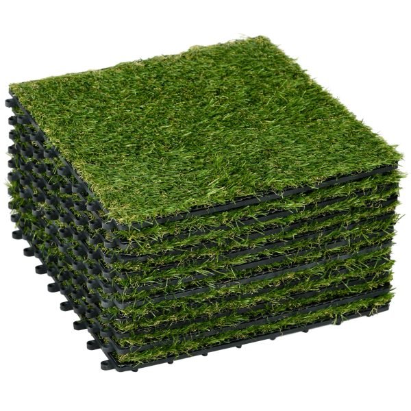 Relva Artificial 30x30cm com Altura de 25mm