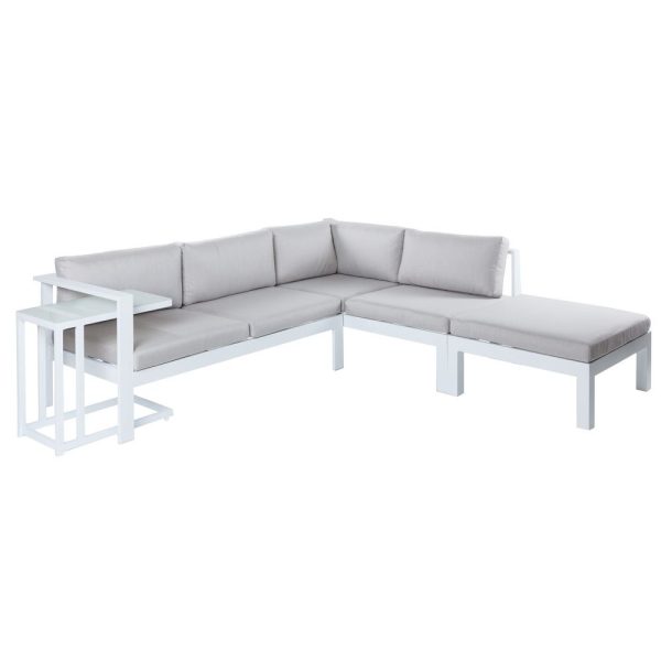 Set Canapé D'Angle Com Mesa Lateral 224 X 224 X 65