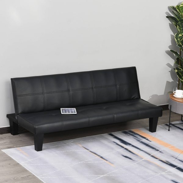 Sofá-Cama de 3 lugares com pernas levantadase encosto ajustável