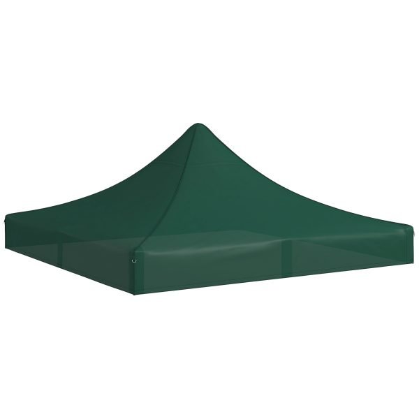 Toldo de Substituição 3x3 m para Pérgola de Jardim de Tecido Oxford Impermeável e Anti-UV Verde Escuro