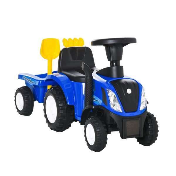 Trator para Crianças de 12-36 Meses com Reboque Removível 91x29x44cm