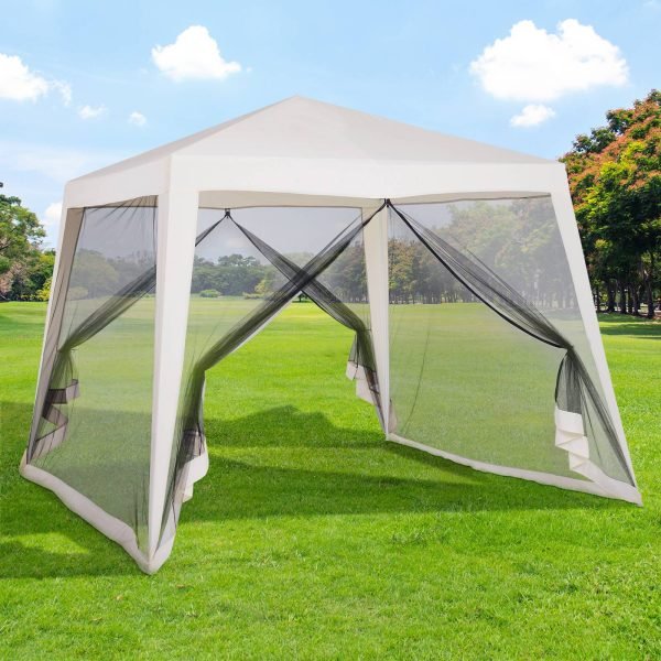 Tenda 3x3MT Bege com Rede Mosquiteira de Fecho Ziper - Image 1