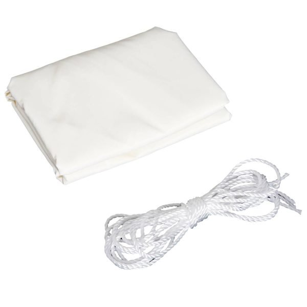 dci_3215 Toldo Vela 5 x 5 x 5 m Triângulo Cor: Creme Guarda-sol Varanda Jardim Campismo - Imagem 3