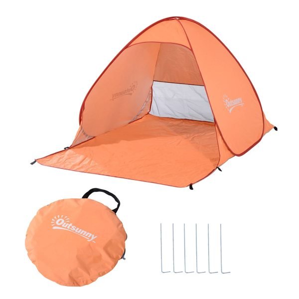 praia e acampamento com proteção UV