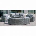 Conjunto de exterior para Jardim Naroha, 4 sofás e 1 mesa, Resistente e durável