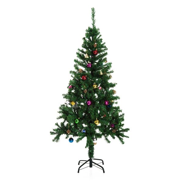 Árvore de Natal verde com enfeites Φ75x150cm Artificial Árvore Decoração - Imagem 2