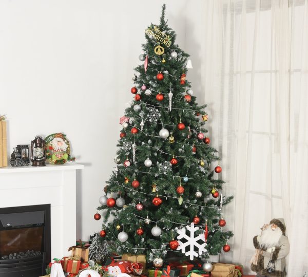 Árvore de natal de 210 cm 2012ramos com Suporte Metálico Árvore de Natal de ponta branca artificial - Image 1